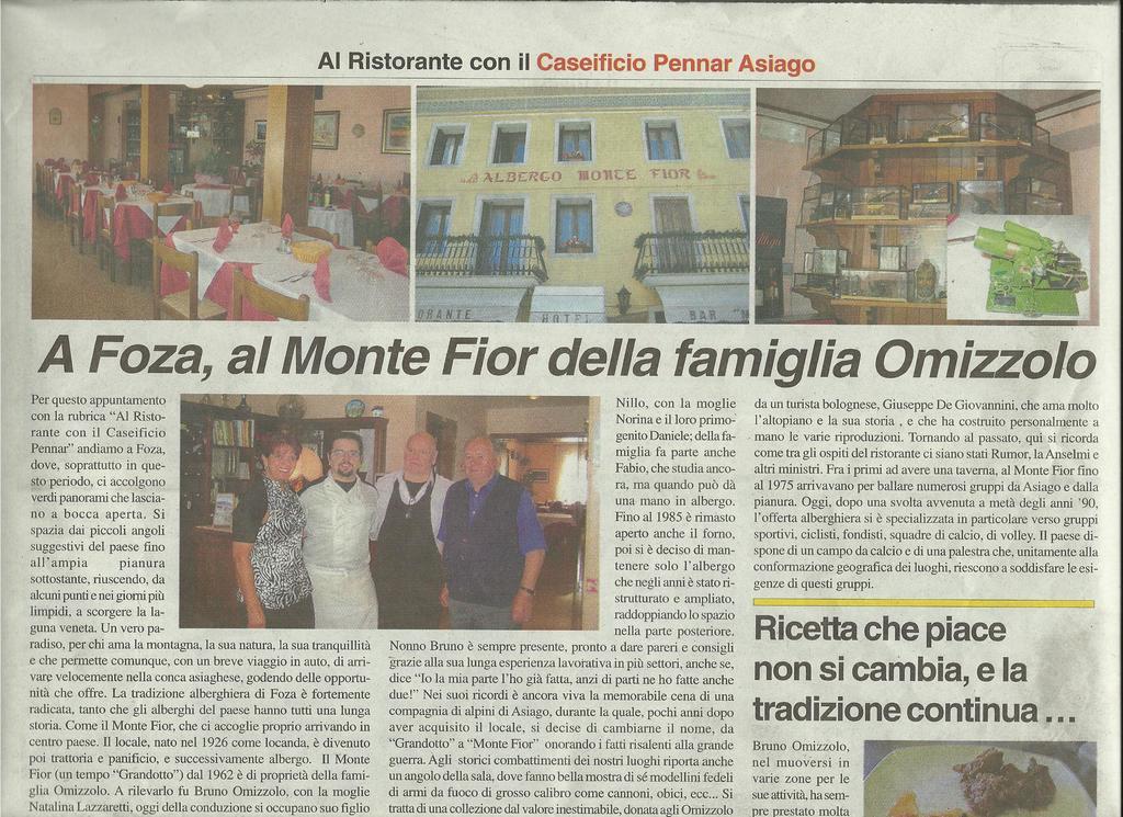 Hotel Monte Fior Foza エクステリア 写真